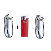 1pc Compact Portable Lighter Case, High-Quality Metal Lighter Shell Slider Armor Protective Cover/Sleeve Holder, Suitable For BIC Mini Lighter J5 (Lighter Not Included), Snap Closure, Compact & Lightweight, Anti-Slip Design, Thick & Shockproof, Suitable For Lighters And Matches, Comfortable Grip, Exquisite & Compact, Scratch-Resistant, Perfect Gift For Smokers - Multicolor - View 9