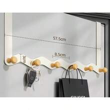 1 Stück Tür-Haken ohne Bohren, einfache Installation, kein Bohren erforderlich. Aus Metall gefertigt, kann an der Rückseite der Tür aufgehängt werden. Das Produkt beinhaltet: Klebeband, Tür-Haken, Wandaufkleber usw. Geeignet für Eingang, Badezimmer, Schlafzimmer, Zuhause, Wohnheim und andere Anlässe. Kann Taschen und andere Artikel aufhängen, um personalisierte und stilvolle Akzente zu setzen, kann auch in Kombination mit Wandregalen und Wandhaken verwendet werden. Aufbewahrungshaken ohne Bohren. - mehrfarbig - Übersicht 8