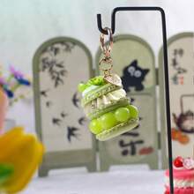 1 móc khóa hình bánh quy kẹp, mặt dây chuyền PVC hình món tráng miệng ngọt ngào độc đáo, phụ kiện thời trang cho túi xách, ô tô, trang trí nhà cửa, quà tặng - Nhiều màu - Xem 15