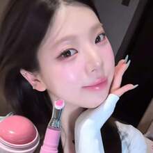 Bộ phấn má hồng dạng kem và son bóng màu hồng nhạt, bộ trang điểm lâu trôi dưỡng ẩm, màu hồng dịu nhẹ dùng hàng ngày. - Nhiều màu - Xem 2
