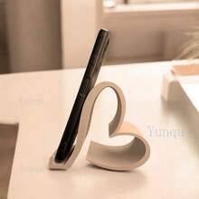1pc Heart-Shaped Phone Stand, 3D Printed Universal Phone & Tablet Holder, Elegant Multi-Color Desktop Organizer, Suitable For Home, Office, Party Decor, Valentine's Day, Christmas, New Year, Tech Lover Gift, No Power Required - Phone Stand - View 2
