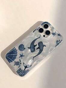 1pc Fashionable Premium Minimalist,1pc TPU Protective Phone Case With Feather, Seashell, Whale Print, Compatible With Apple 16, 15, 14, 13, 12, 11 Pro Max, Series Waterproof Shockproof Anti-Fall Scratch Resistant-For-Your-New-,[Local Warehouse Fast Shipping] Series Waterproof Shockproof Scratch Resistant - 1 cái - Xem 8