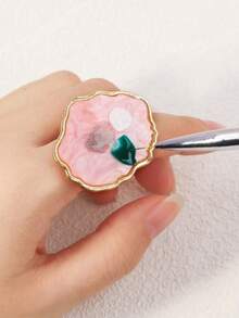 1个美甲调色盘树脂大理石渐变混合调色盘美甲工具 - 彩色 - 查看 1