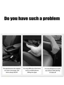 Bộ 2 miếng đệm khe hở ghế xe hơi đa năng, giúp lấp đầy khoảng trống giữa ghế và bảng điều khiển để ngăn đồ vật rơi ra ngoài. - Nhiều màu - Xem 11