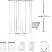 1PC Striped Shower Curtain For Bathroom, Brown Cream Vintage Striped Cotton Farmhouse Curtain Extra Long, Boho Bath Dec - 棕色 - 查看 4