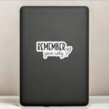1 miếng dán truyền cảm hứng "Hãy nhớ mục đích ban đầu của bạn" - Hình dán vinyl tạo động lực | Câu nói tích cực, truyền cảm hứng, thích hợp cho máy tính xách tay, bình nước và sổ tay. - Nhiều màu - Xem 11
