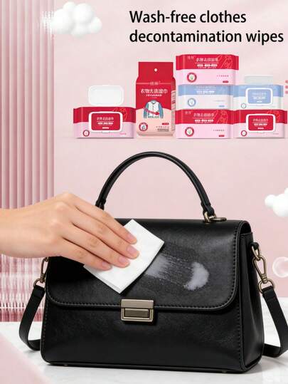 40/80 قطعة من مناديل مبللة لإزالة البقع من الملابس، تغليف فردي محمول، مناسبة للسترات الريشية والتي شيرتات والأحذية الرياضية وغيرها