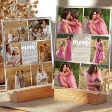 Custom Photo Gifts For Mother's Day, Customized Mom Name & Photo Transparent Plaque, Personalized Photo Frame, Personalised Mum Or Mom Photo Print - F-mother's Day Photo Frame - View 5
