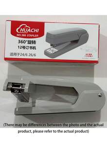 360-Degree Rotating Manual Desktop Stapler, Suitable For Office Use, White, Can Staple Up To 25 Sheets At A Time. If You Come Across It, Purchasing It Would Be A Great Choice. (Random Color) - A - View 8