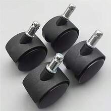 4pcs Spring Type 3.81 Cm Without Brake Universal Wheel Flower Pot Caster Shelf Universal Wheel Flower Rack Clothes Drying Rack Nylon Wheel Dryer Pulley Office Chair Small Wheel - A - View 1