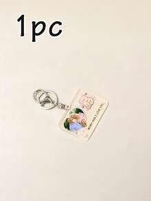 Llavero con foto en forma de corazón personalizado, llavero con foto personalizado como regalo para papá, familia, recuerdo, estilo romántico y lindo para llevar a diario como accesorio de bolso, regalo de cumpleaños, Día del Padre, aniversario, vacaciones, llaveros con imagen personalizada, colgante de memoria con texto personalizable - Estilo A - Ver 15