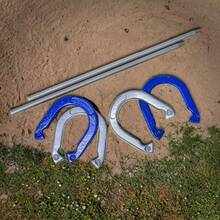Pro Horseshoe Set - Powder Coated Steel With Carry Case By - Gold and Silver - View 5