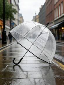 Transparent Bubble Dome Umbrella, Lightweight Design, Windproof Clear Umbrella - Transparent Arched Umbrella - View 1