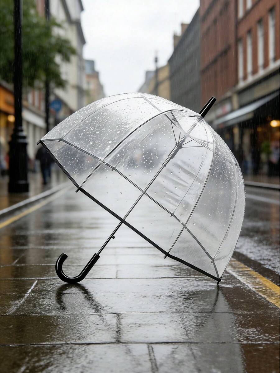 Transparent Bubble Dome Umbrella, Lightweight Design, Windproof Clear Umbrella - Transparent Arched Umbrella - View 1