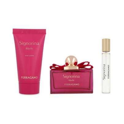 Salvatore Ferragamo SET FERRAGAMO SIGNORINA RIBELLE 3PZS 100ML EDP SPRAY/BODY LOTION 50ML/15ML EDP SPRAY.