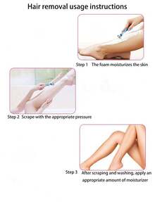 不锈钢男女通用腋下剃毛器，无痛剃毛 - 可重复使用，保护皮肤，防止刺激，灵活旋转超薄刀片手动剃毛器，易于使用，温和呵护肌肤 - 多色 - 查看 2