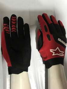 Alpinestars 摩托车手套 8 种颜色可选 触屏山地自行车 MX ATV MTB BMX 手套 全指越野摩托车赛车防护手套 男女通用 自行车骑行户外运动手套 - 彩色 - 查看 11