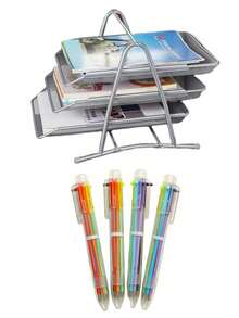 Office Metal Iron Mesh Multi-Layer Storage Rack File Rack Pull-Out Data Rack Desktop Storage Rack Back To School - 3-layer Metal Mesh - View 13