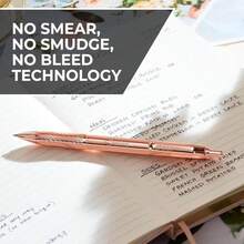 Sharpie S-Gel Gel Pen, Copper Metal Body, Medium Point (0.7mm), Black Ink, Includes 1 Pen And 1 Additional Ink Refill - ColorA - View 2