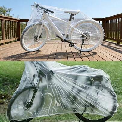 Transparent Bicycle Dust Cover, Dust-Proof, Sunproof, Waterproof Bicycle Rain Cover, Suitable For Electric Bicycles, Mountain Bikes And Road Bikes, Spring/Summer Style, Ideal Bridesmaid Gift, Suitable For Indoor, Bedroom And Kitchen Decor, Beach, Travel And Holiday Essential, Unisex Outdoor And Holiday Use, Ideal For Graduation Season