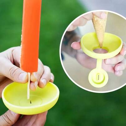 4 piezas Juego de soportes de silicona para helados, soporte para paletas de verano, soporte a prueba de fugas con protección contra goteo, bandeja de hielo portátil con estuches de transporte para refrigerios para llevar - Soporte de silicona para paletas y helados apto para lavavajillas - A prueba de fugas, reutilizable, perfecto para fiestas de verano