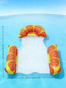 1/2pcs Inflatable Fruit-Shaped Floating Lounger, Adult Summer Pool & Beach Party Accessory, Perfect Summer Gift, Multifunctional Floating Pool Lounge Chair For Adult Vacation Fun And Relaxation, Pool Inflatable, Beach Essentials, Pool Float - Multicolor - View 22