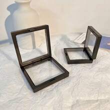 3D立体悬浮展示盒透明PE收纳盒框架支架，可放置珠宝、纪念品、植物、小物件 - 查看 2