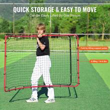 Rete di allenamento per baseball e softball - 4*5,5 Fuß gebogenes Netz verstellbarer Winkel - Visualizzare 6