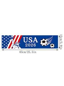 1面2026年世界杯10国世界杯足球赛手持加油旗，氛围装饰拍照道具，国旗加油道具，阿根廷、巴西和其他热门国家队涤纶旗，足球迷居家观赛必备，酒吧主题装饰 - A - 查看 18