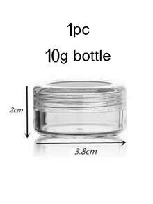 Juegos de envases cosméticos redondos de plástico con tapas, adecuados para líquidos, cremas, paquetes de muestras, de 20ml y 10ml - transparente - Ver 9