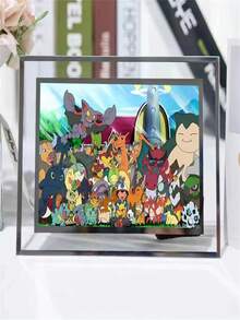 pokemon 宝可梦动漫周边，小智宝可梦桌面水晶相框，送朋友的礼物 - 彩色 - 查看 4