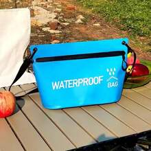 1pc Waterproof Dry Bag, Durable For Swimming, Rafting, Kayaking, Travel, Zipper Handbag, 1.32 Gallon River Trekking Floating Boating Swimming Bag, Outdoor Sports - Multicolor - View 7