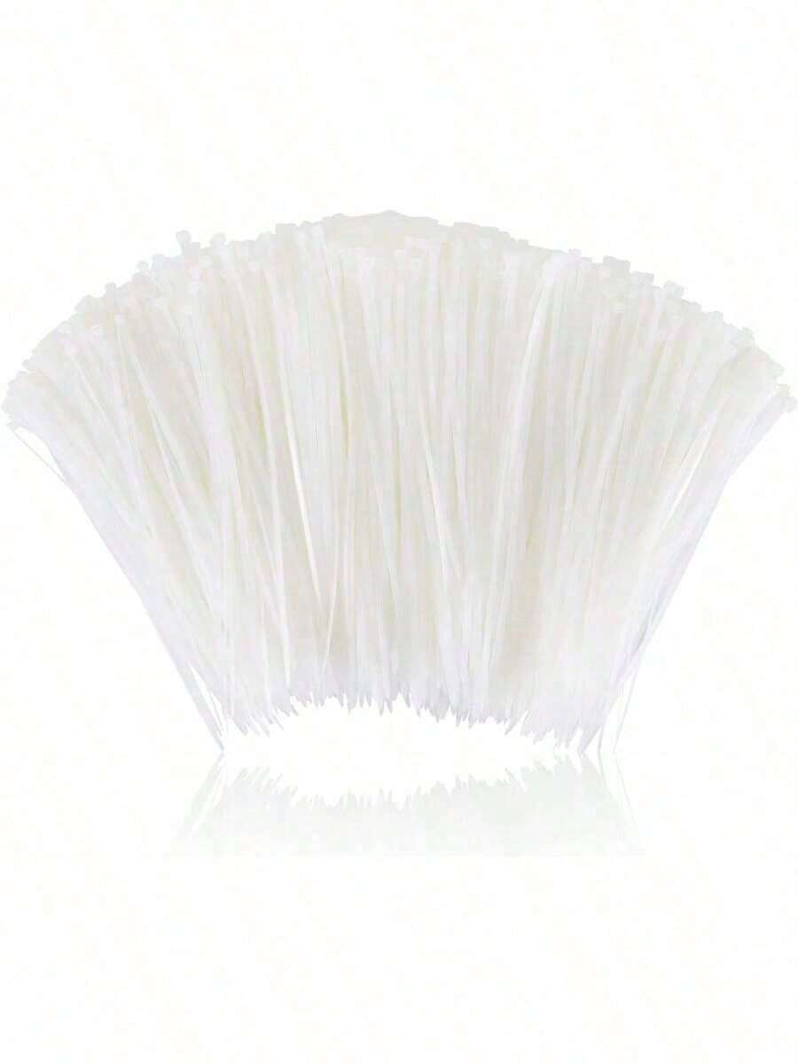 12 Inch Zip Cable Ties (1000 Pack), Self-Locking Premium Nylon Cable Wire Ties,Heavy Duty White, For Indoor And Outdoor By - Conventional - View 1