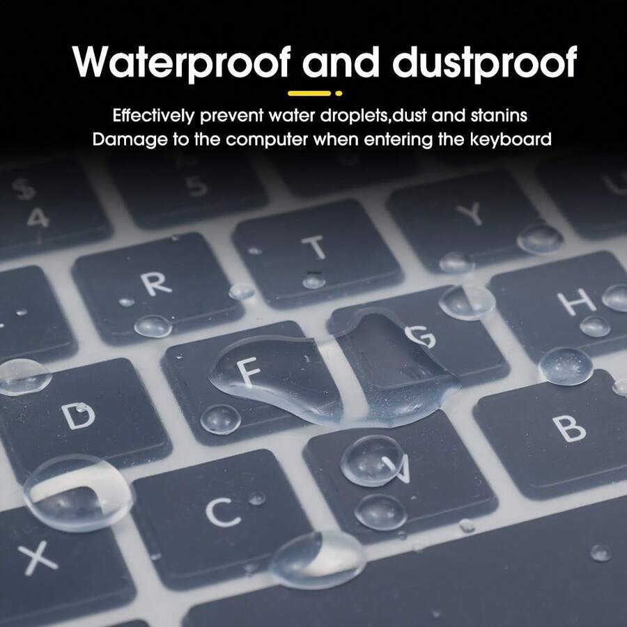 Universal Laptop Keyboard Cover Protector, 13-14 Inch & 15-17 Inch, Transparent Dust-Proof Protective Film