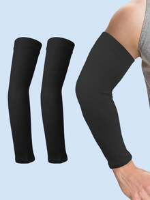 1 par de mangas de brazo unisex de seda de hielo con protección UV, transpirables y ligeras, adecuadas para ciclismo, conducción, pesca, senderismo y deportes al aire libre - Mangas de hielo - Ver 9