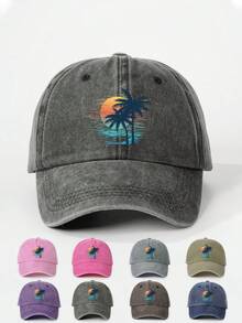 1 chiếc mũ lưỡi trai nữ in họa tiết hoa Hawaii, kiểu dáng cổ điển, có thể điều chỉnh, thích hợp cho hoạt động ngoài trời, chống nắng, du lịch biển mùa xuân/thu, mũ chống nắng phong cách Y2K unisex. - mũ bóng chày - Xem 26