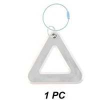 Bicycle Reflective Triangle, Road Bike Reflective Safety Warning Sign. High Visibility Reflective Triangle Sticker For Bicycle, Backpack, Pet, Enhancing Nighttime Visibility - Multicolor - View 16