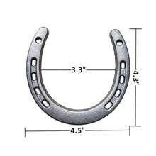 812 24 PCS Horseshoe Wall Decor Lucky Cast Iron Horse Shoes For Decorations Crafts Wedding Birthday Cowboy Party Western Party Favors Plies 24 - Silver - View 3