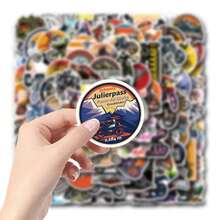 110张越野摩托车贴纸，美观实用，可用于剪贴簿、日记、笔记本电脑、保险杠、滑板、水瓶、电脑、手机、贺卡、相册、家具等。 - 查看 6