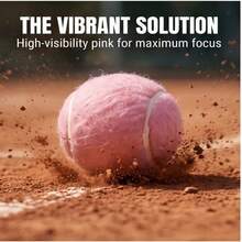 1/3pcs Pink Tennis Beginner Professional Training Amateur Practice Ball Authentic High Elasticity - Multicolor - View 8