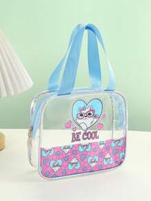 透明收纳袋，PVC材质，高品质多用途零食化妆品洗漱用品拉链手提袋 - 彩色 - 查看 13