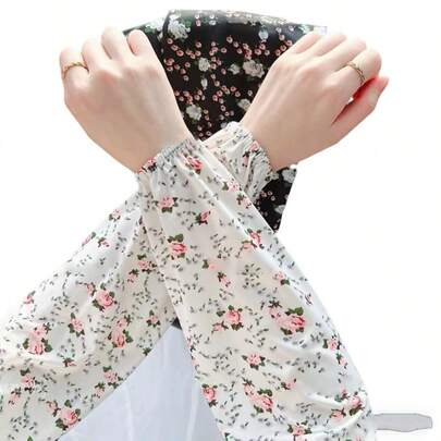 Ống tay bằng lụa băng thoáng khí, mát mẻ