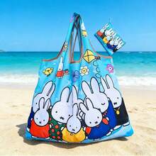 1 chiếc túi tote gấp gọn cỡ lớn hình thỏ dễ thương, túi đeo vai nữ, quà tặng & đồ chơi - Nhiều màu - Xem 5