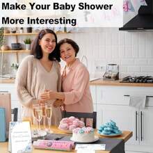 DBaby In Bloom Baby Shower Games Spring Blue Floral Gu How Many Animal Crackers Games Gender Reveal Party Decorations And Plies 1 Sign And 50 Cards Set-F11 - Đoán xem có bao nhiêu con vật bằng bánh quy? - Xem 3