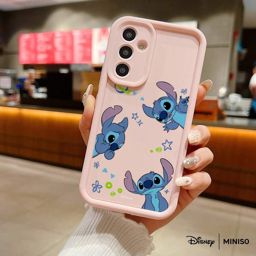 Miniso 名创优品可爱卡通史迪奇系列TPU手机壳，兼容三星S26 Ultra/S26 Edge/S26 Plus/S26/S25 Ultra/S25 Plus/S25/S25FE/S25Edge/S24 Ultra/S24 Plus/S24/S24FE/S23FE/S23 Ultra/S23 Plus/S23/S22 Ultra/S22 Plus/S22/S21 Ultra/S21 Plus/S21/A15/A16/A17/A23/A24/A25/A26/A33/A34/A35/A36/A52/A53/A54/A55/A56/A71/A72/A73，圣诞礼物送给女朋友 - 粉色 - 查看 1
