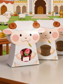 10个/1个/宰牲节卡通礼盒糖果盒生日小羊卡通包装盒，适合生日派对节日 - 小羊 - 查看 1