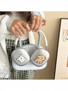 1 Bộ ốp lưng TPU mềm hình chú chó dễ thương, tương thích với tai nghe Max, ốp tai nghe hình mèo của Apple, ốp bảo vệ tai nghe TPU trong suốt cao cấp. - Nhiều màu - Xem 5