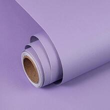 1 rolă de tapet autoadeziv minimalist, culoare solidă, PVC mat, impermeabil, îngroșat, pentru dormitor, living, casă, decorare magazin, perete, dulap, blat, reînnoire mobilier, 40cm * 100/300/500cm - Violet - Vizualizare 3
