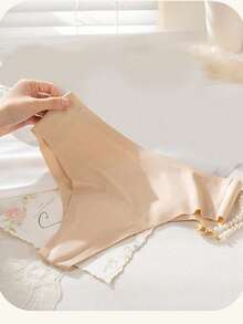 1 chiếc quần yoga nữ có miếng lót tàng hình, quần tam giác đáy quần không đường may bằng latex, đồ lót thể thao. - Rượu sâm banh - Xem 4