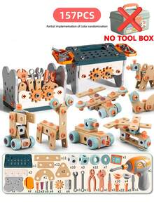 Kids Tool Set Toy, DIY Screwing Disassembly & Assembly, Pretend Play Simulation Screwdriver Toolbox, Educational Toys For Boys & Girls, Christmas Gift - Multicolor - View 20
